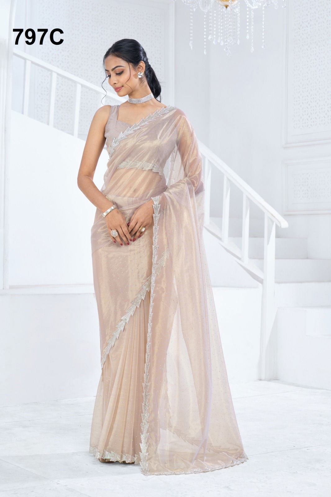 Mehek 797 A TO E Soft Organza Party Wear Saree Surat Wholesale Market
